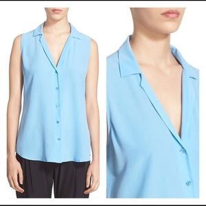 Equipment Adalyn sleeveless blouse Parisian Blue